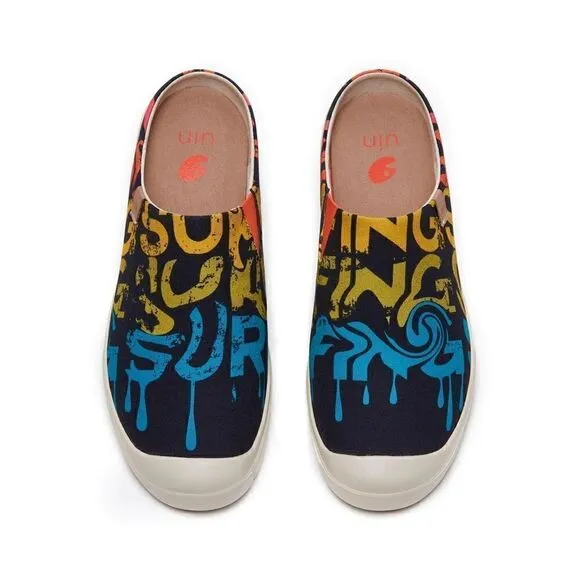 UIN Men's Slippers Lightweight Walking Casual Shoes (Street Surfing Cadiz)