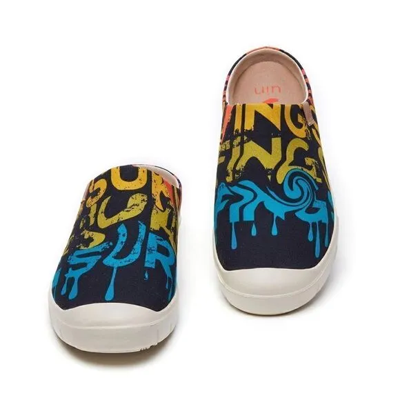 UIN Men's Slippers Lightweight Walking Casual Shoes (Street Surfing Cadiz)