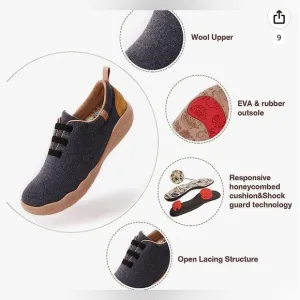 UIN Men's Walking Shoes Slip On Cow Suede Casual Lightweight Comfort Fashion
