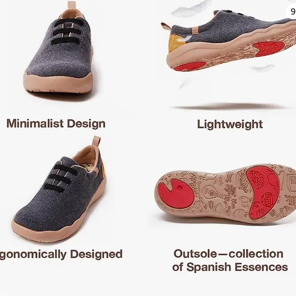 UIN Men's Walking Shoes Slip On Cow Suede Casual Lightweight Comfort Fashion