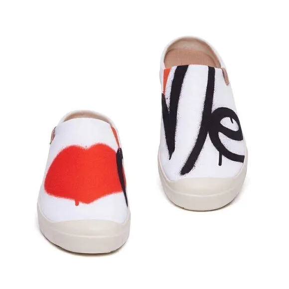 UIN Women's Fashion Slippers Lightweight Walking Casual Shoes(Love Me Cadiz III)