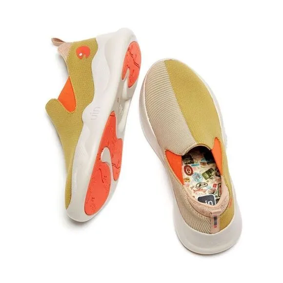 UIN Women's Sneakers Lightweight Walking Comfy Shoes (Oxford Tan Mijas II)