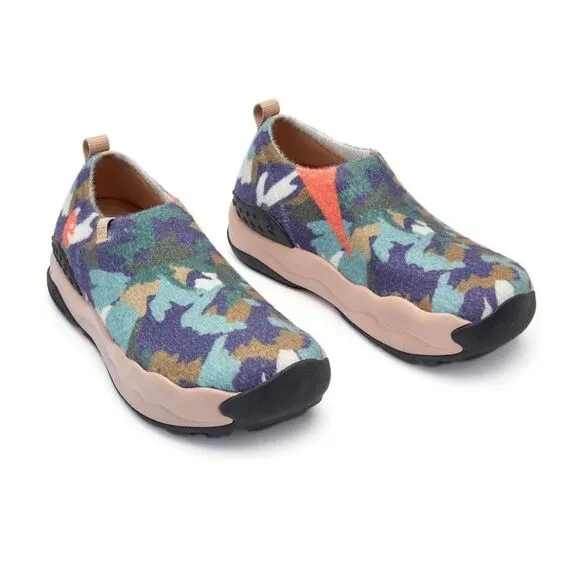 UIN Women's Walking Shoes Slip On Lightweight Shoes (CAMOUFLAGE FLOWERS )