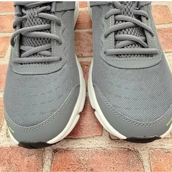 Under Armour Kids Gray and Yellow Running Shoes New