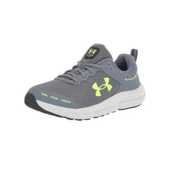 Under Armour Kids Gray and Yellow Running Shoes New