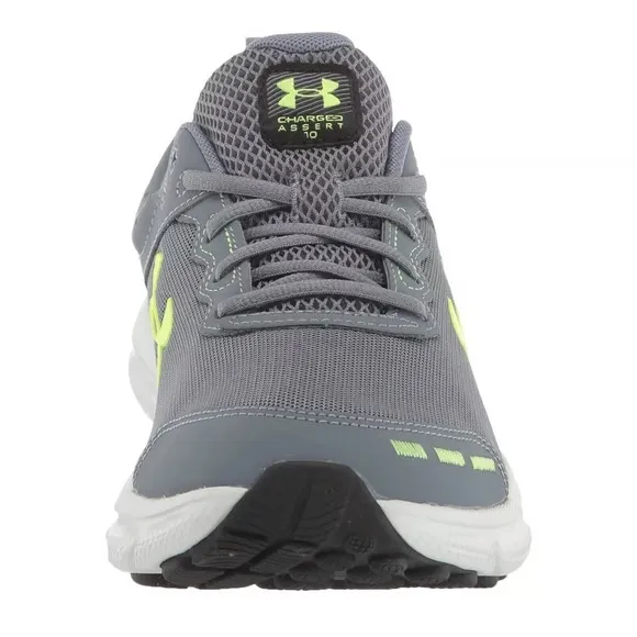 Under Armour Kids Gray and Yellow Running Shoes New
