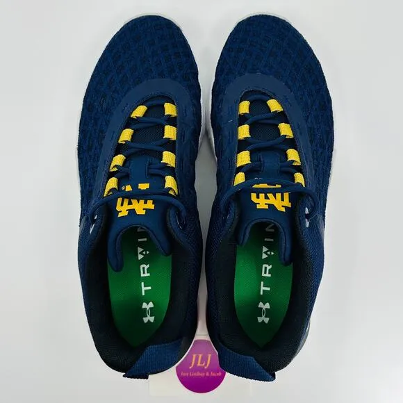 Under Armour Men's NCAA Notre Dame TriBase Reign 5 Athletic Shoes Size 10.5