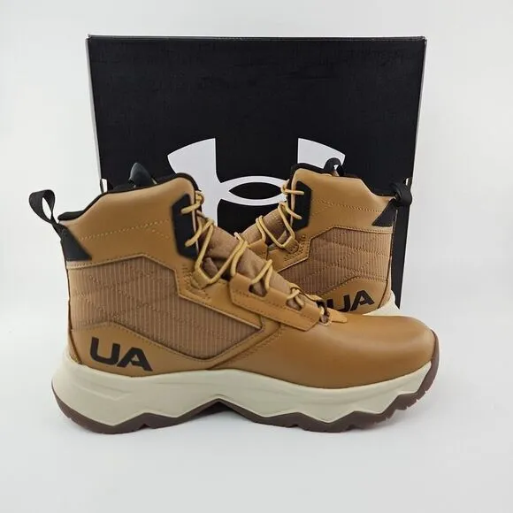 Under Armour Stellar G2 6&quot; Boots Light Brown High Top Tactical Duty Men's Sz 10