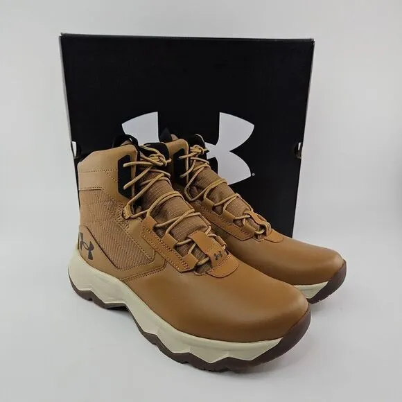 Under Armour Stellar G2 6&quot; Boots Light Brown High Top Tactical Duty Men's Sz 10