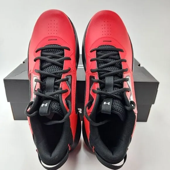 Under Armour UA Lockdown 6 Basketball Shoes Red Men's Size 11.5 3025616-600‎