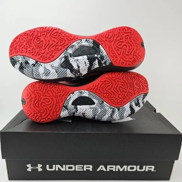 Under Armour UA Lockdown 6 Basketball Shoes Red Men's Size 11.5 3025616-600‎