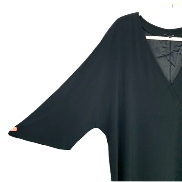 Universal Standard Faux Wrap Crepe Modern Kimono Katy Midi Dress
