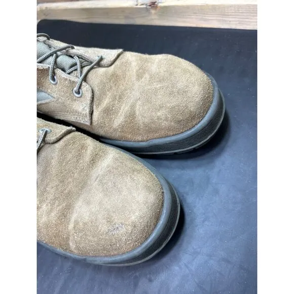 USA MADE UFCW Military Combat Boots Sz 10.5 Safety Toe Leather Canvas Tactical