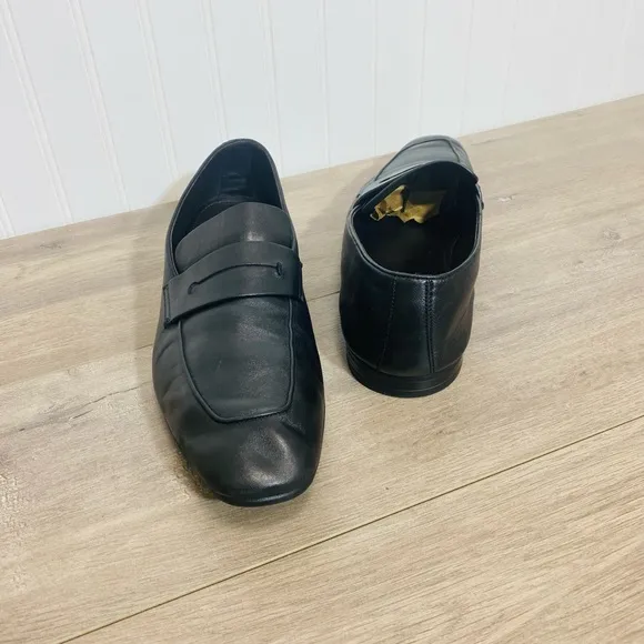 Use Zegna L'Asola Leather Penny Loafers size 11 no box