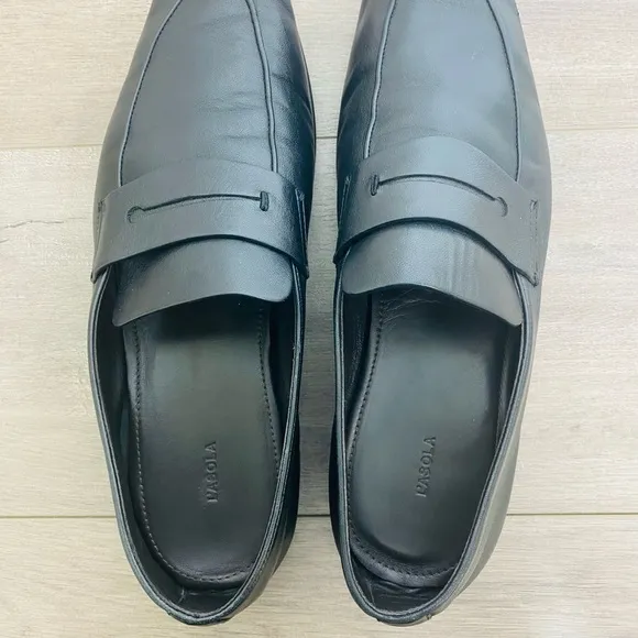 Use Zegna L'Asola Leather Penny Loafers size 11 no box