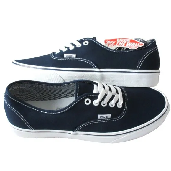 Vans Authentic Men's Dress Blues True White Canvas Skate shoes Sizes NIB
