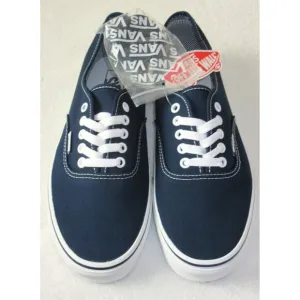 Vans Authentic Men's Dress Blues True White Canvas Skate shoes Sizes NIB