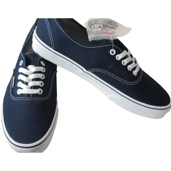 Vans Authentic Men's Dress Blues True White Canvas Skate shoes Sizes NIB