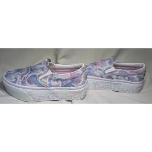Vans Classic Slip On Platform Butterfly Dreams Shoes Sneakers Wmns Sz 5.5 Kids 4
