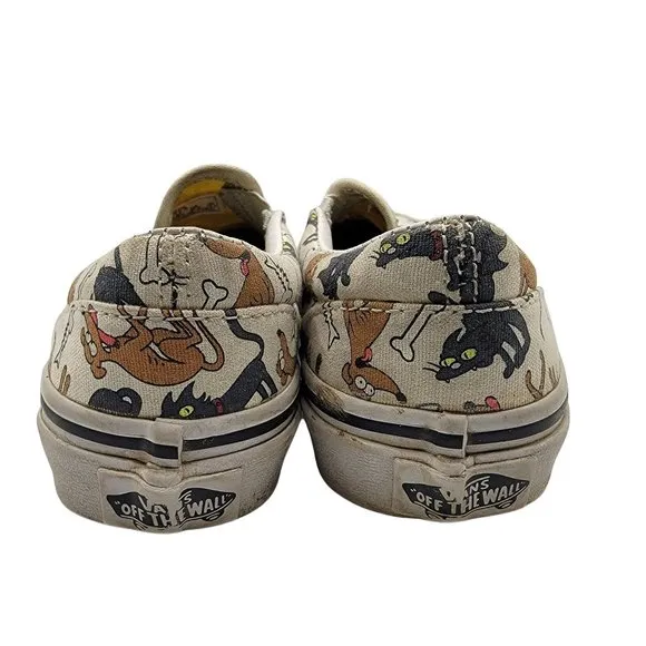 Vans Classic Slip-On The Simpsons Family Pets Cats &amp; Dogs Kids Size 12.5