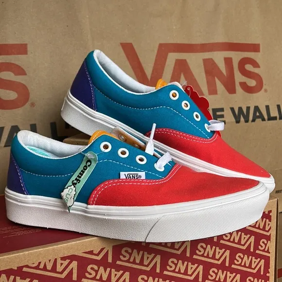 Vans Comfycush Era Multi Block Multi/True White WMNS