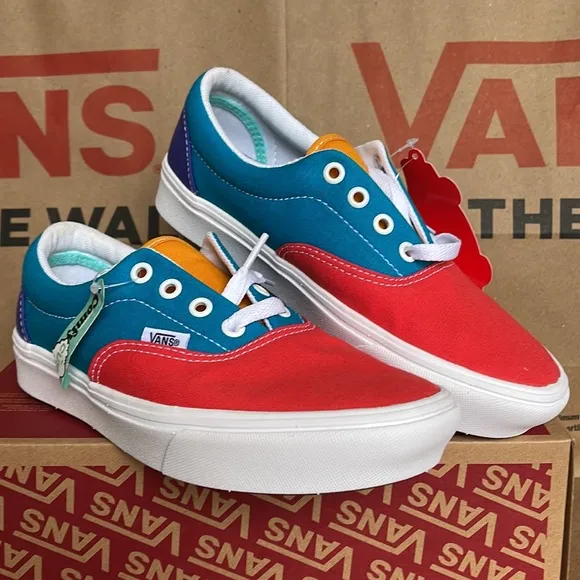 Vans Comfycush Era Multi Block Multi/True White WMNS