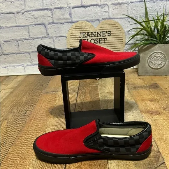 Vans Custom checkered canvas shoes unisex