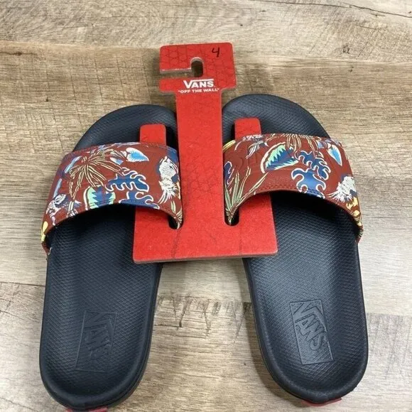 VANS La Costa Slide On Sandals Hawaiian Jungle Shoes Mens Sz 4 Womens Sz 5.5 NEW