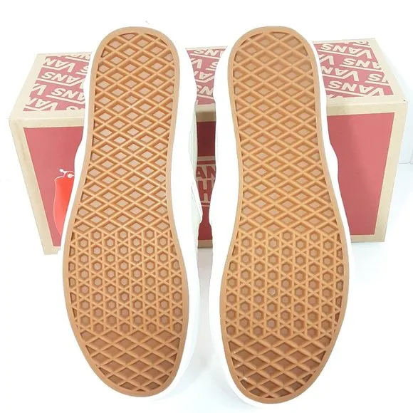 🆕Vans Moto Leather Classic Slip-On Shoes Birch