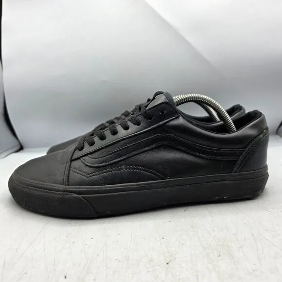 Vans Old Skool Classic Tumble Mens 10 Triple Black Mono Shoes Vansguard Protect