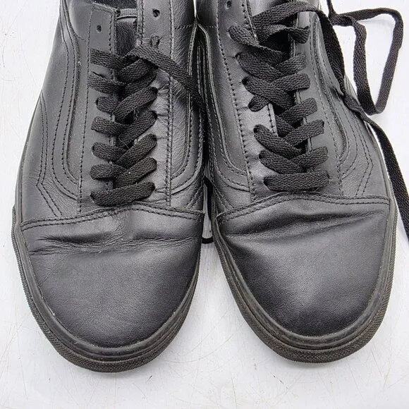 Vans Old Skool Classic Tumble Mens 10 Triple Black Mono Shoes Vansguard Protect