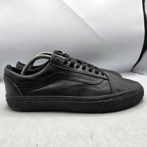 Vans Old Skool Classic Tumble Mens 10 Triple Black Mono Shoes Vansguard Protect