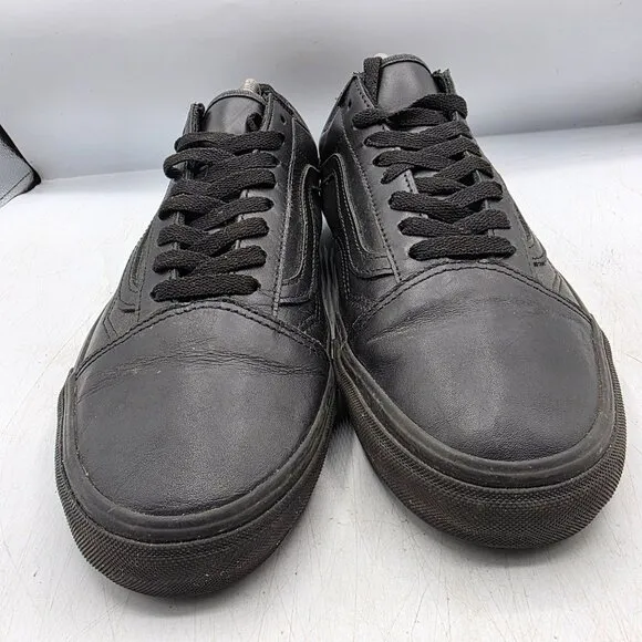 Vans Old Skool Classic Tumble Mens 10 Triple Black Mono Shoes Vansguard Protect