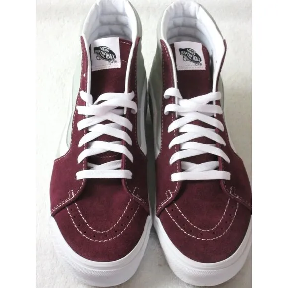 Vans Sk8-Hi Men's Classic Sport Port Royale Grey Canvas Suede shoes Sizes NIB
