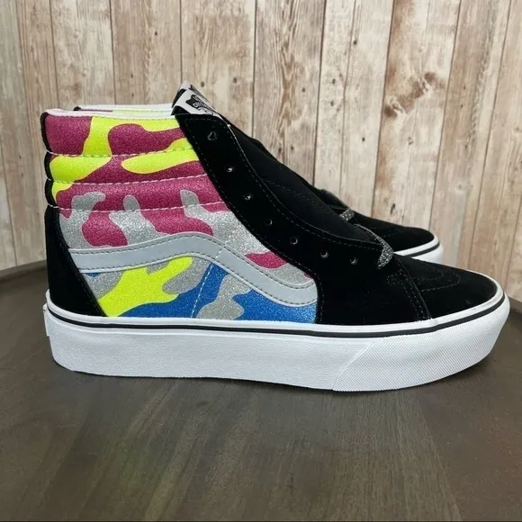 Vans Sk8-Hi Platform 2.0 “After Dark/Camo” Shoe Size 10 Women