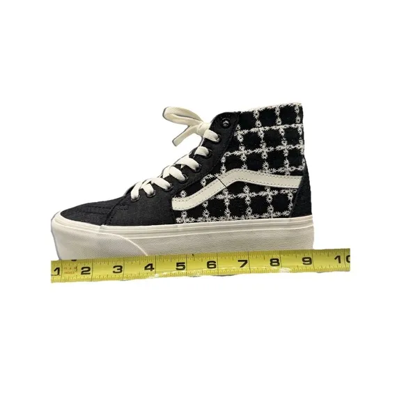 Vans Sk8-Hi Tapered Stackform Women's Size 7.5 Shoes Denim Platform Sneakers NEW