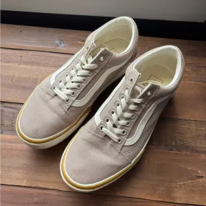 Vans Tan Platform Canvas Sneakers Size 9