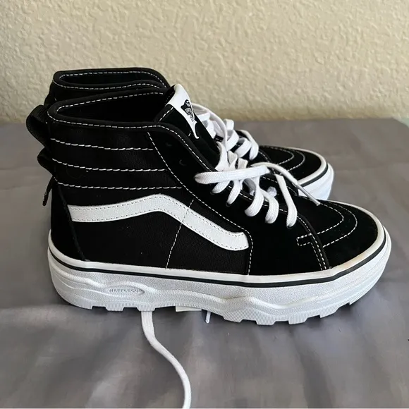 Vans Ultra Cush SK 8 Black/ White Platform Sneakers 6