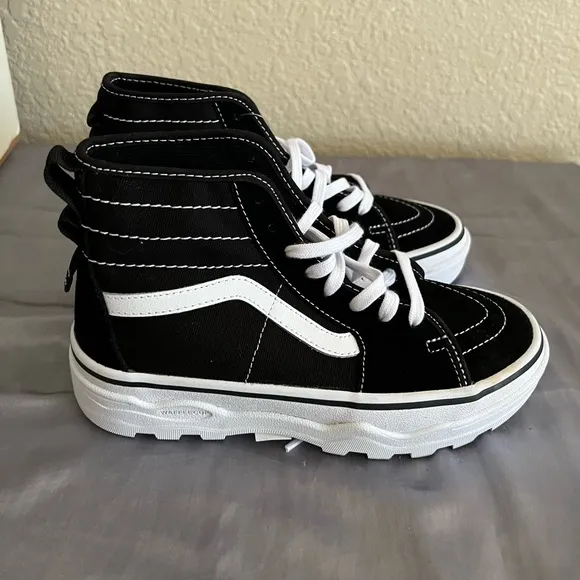 Vans Ultra Cush SK 8 Black/ White Platform Sneakers 6