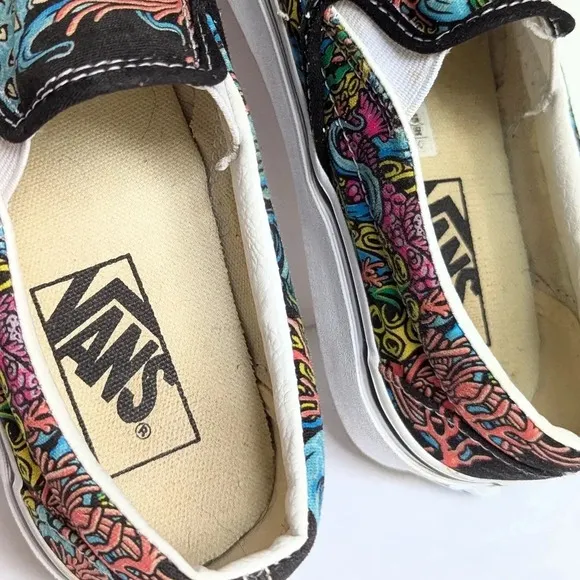 Vans Underwater Skate Classic Canvas Slip On Shoe Men 4 Women 5.5 VGUC