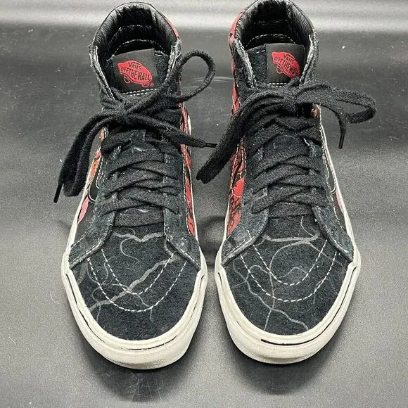 Vans X Stranger Things Sk8 Hi Sneakers Shoes M 6 W 7.5 Black Friends Don't Lie