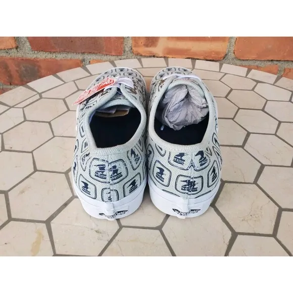 Vans x USPS Authentic Blue White Denim Shoes VN0A5KRDJZ8 RARE Men's Sz 8 Era