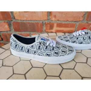 Vans x USPS Authentic Blue White Denim Shoes VN0A5KRDJZ8 RARE Men's Sz 8 Era