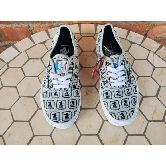 Vans x USPS Authentic Blue White Denim Shoes VN0A5KRDJZ8 RARE Men's Sz 8 Era