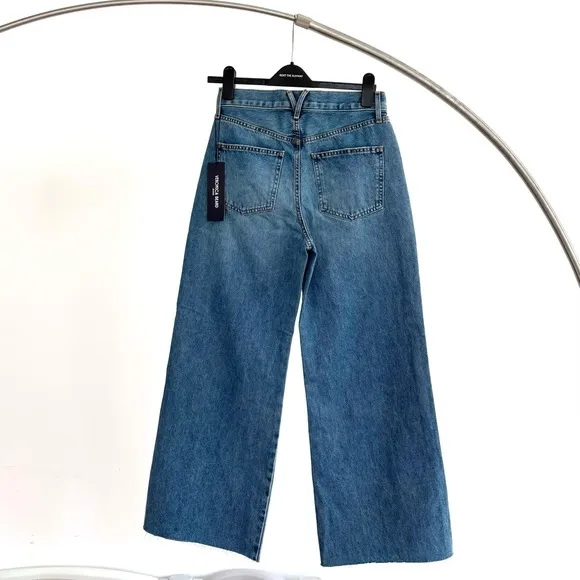 Veronica Beard Taylor Cropped High Rise Wide Leg in Enough Said NEW