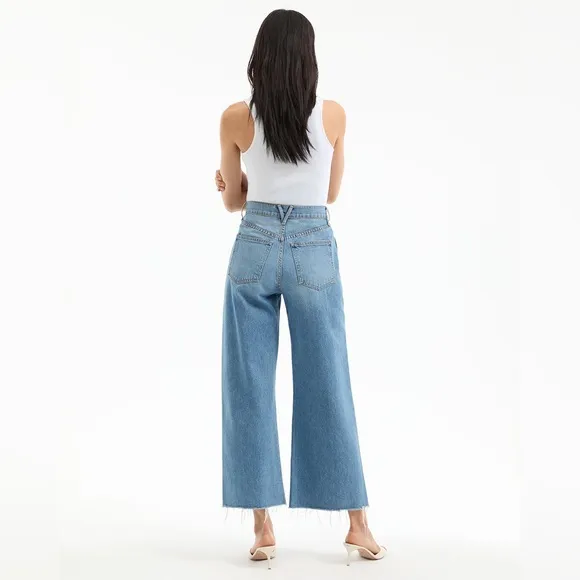 Veronica Beard Taylor Cropped High Rise Wide Leg in Enough Said NEW