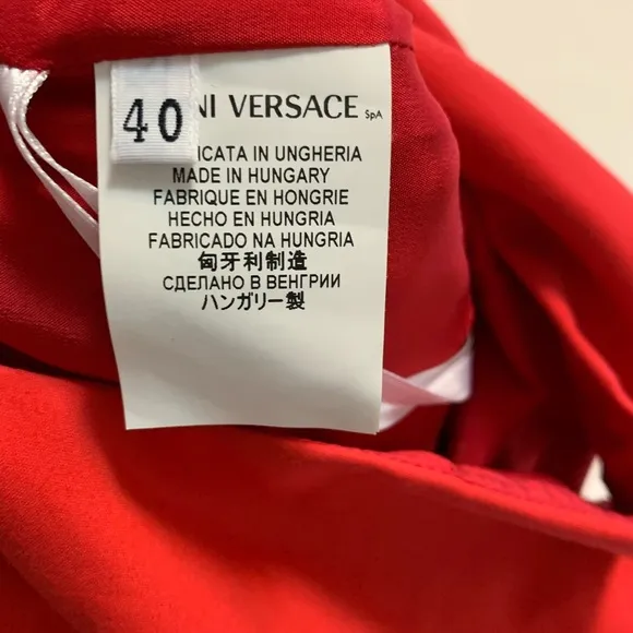 Versace classic red women dress