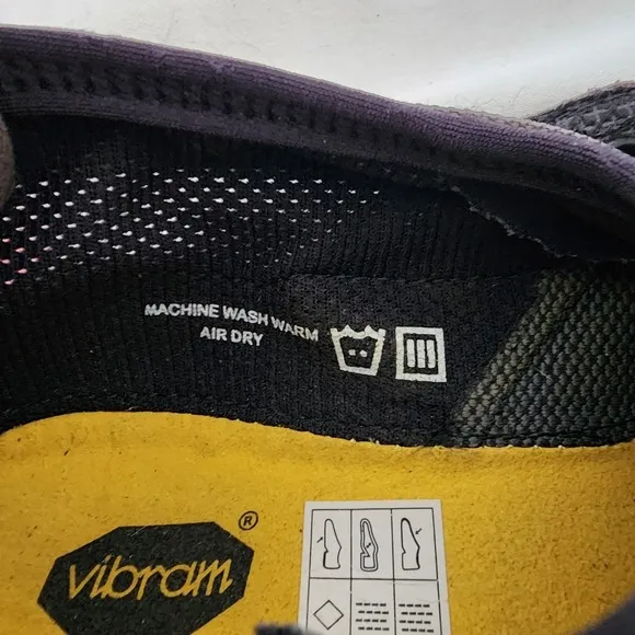 Vibram FiveFingers Athletic Toe Shoes Minimalist Running Black Gray Size 38