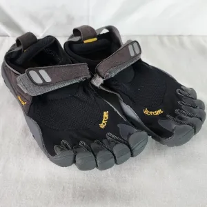 Vibram FiveFingers Athletic Toe Shoes Minimalist Running Black Gray Size 38