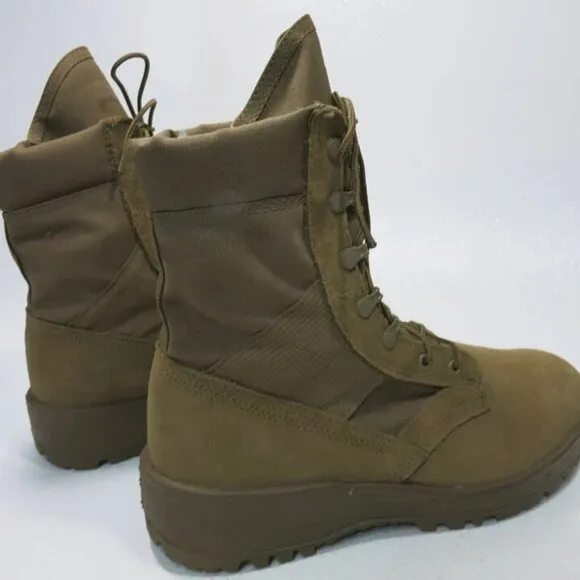 Vibram SPE1C1-17-D-1004 798 Hot Weather Army Combat Boots Coyote Tan Suede 10 W
